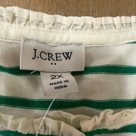 NWT J Crew Women’s Striped Henley 100% Cotton size 2x - Picture 6 of 10